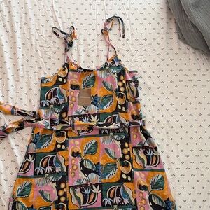 Patagonia Pink, Yellow & Teal Floral Tie Sundress
